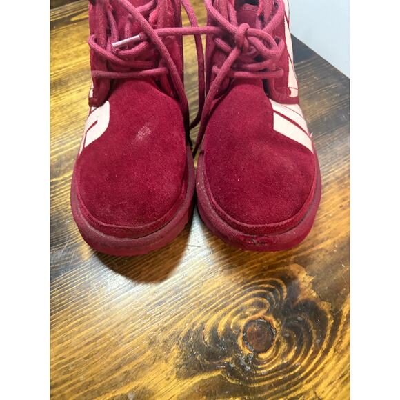 UGG Burgundy Logo Neumal Boots Men\'s Size 6 main image 6